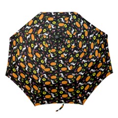 Ghost Pumkin Craft Halloween Hearts Folding Umbrellas by Mariart