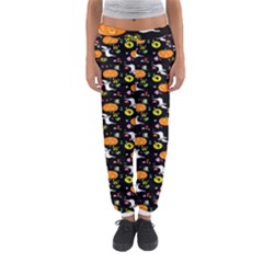 Ghost Pumkin Craft Halloween Hearts Women s Jogger Sweatpants by Mariart