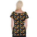 Ghost Pumkin Craft Halloween Hearts Women s Cap Sleeve Top View2