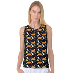 Ghost Pumkin Craft Halloween Hearts Women s Basketball Tank Top by Mariart