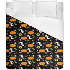 Ghost Pumkin Craft Halloween Hearts Duvet Cover (california King Size) by Mariart