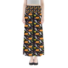 Ghost Pumkin Craft Halloween Hearts Maxi Skirts by Mariart