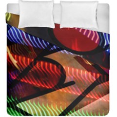 Graphic Shapes Experimental Rainbow Color Duvet Cover Double Side (king Size) by Mariart