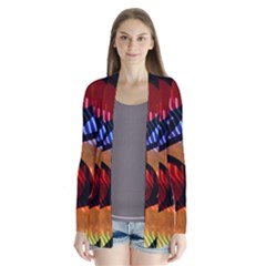 Graphic Shapes Experimental Rainbow Color Cardigans by Mariart