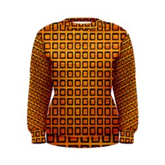 Halloween Squares Plaid Orange Women s Sweatshirt by Mariart