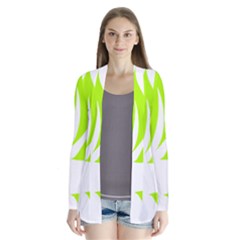 Leaf Green White Cardigans by Mariart