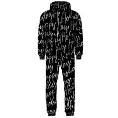 Happy Holidays Hooded Jumpsuit (men)  by Mariart