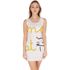 Lemon Animals Cat Orange Sleeveless Bodycon Dress by Mariart