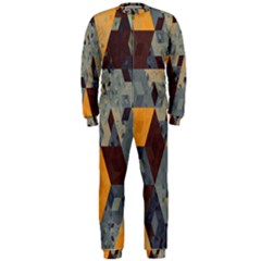 Apophysis Isometric Tessellation Orange Cube Fractal Triangle Onepiece Jumpsuit (men)  by Mariart