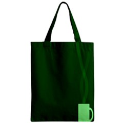 Mug Green Hot Tea Coffe Zipper Classic Tote Bag by Mariart