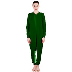 Mug Green Hot Tea Coffe Onepiece Jumpsuit (ladies)  by Mariart