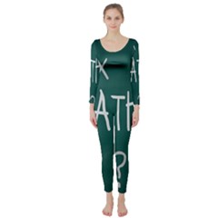 Maths School Multiplication Additional Shares Long Sleeve Catsuit by Mariart