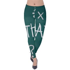 Maths School Multiplication Additional Shares Velvet Leggings by Mariart