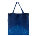 Rain Blue Sky Water Black Line Grocery Tote Bag View1