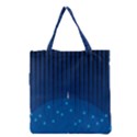 Rain Blue Sky Water Black Line Grocery Tote Bag View2