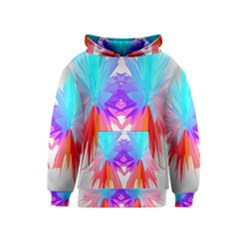 Poly Symmetry Spot Paint Rainbow Kids  Pullover Hoodie by Mariart