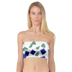 Scatter Geometric Brush Blue Gray Bandeau Top by Mariart