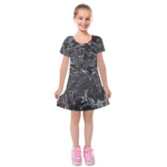 Colors Kids  Short Sleeve Velvet Dress