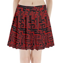 Pattern Pleated Mini Skirt by Valentinaart