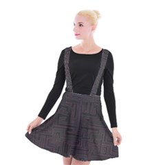 Pattern Suspender Skater Skirt