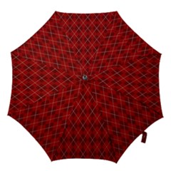 Plaid Pattern Hook Handle Umbrellas (large) by Valentinaart