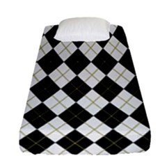 Plaid Pattern Fitted Sheet (single Size) by Valentinaart