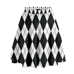 Plaid Pattern High Waist Skirt