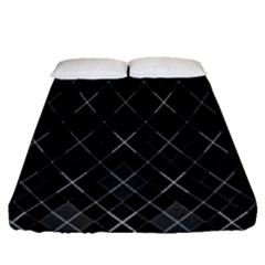 Plaid Pattern Fitted Sheet (queen Size) by Valentinaart