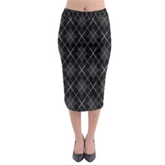 Plaid Pattern Midi Pencil Skirt by Valentinaart