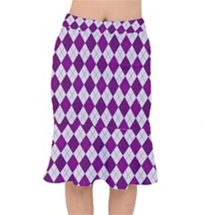 Plaid Pattern Mermaid Skirt