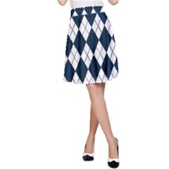 Plaid Pattern A-line Skirt