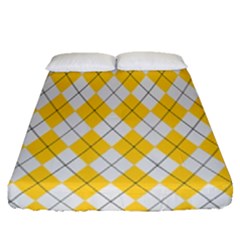 Plaid Pattern Fitted Sheet (queen Size) by Valentinaart