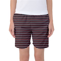 Lines Pattern Women s Basketball Shorts by Valentinaart