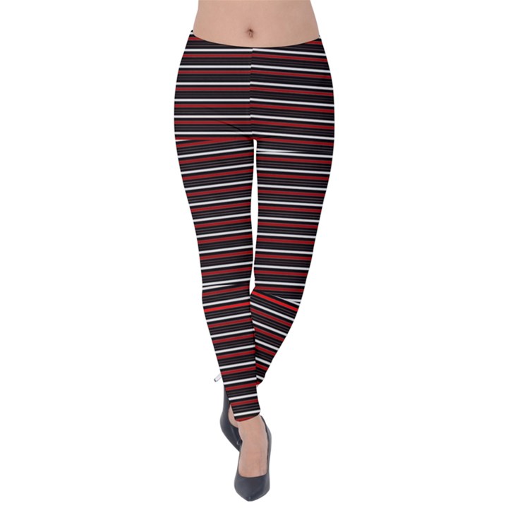 Lines pattern Velvet Leggings