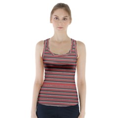 Lines Pattern Racer Back Sports Top by Valentinaart