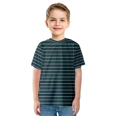 Lines Pattern Kids  Sport Mesh Tee by Valentinaart