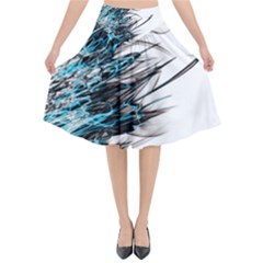 Fire Flared Midi Skirt