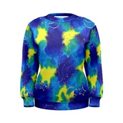 Mulberry Paper Gift Moon Star Women s Sweatshirt by Mariart