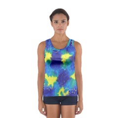 Mulberry Paper Gift Moon Star Women s Sport Tank Top  by Mariart