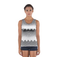 Original Plaid Chevron Wave Women s Sport Tank Top  by Mariart