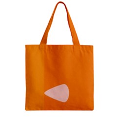 Screen Shot Circle Animations Orange White Line Color Zipper Grocery Tote Bag by Mariart