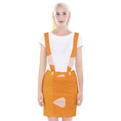 Screen Shot Circle Animations Orange White Line Color Braces Suspender Skirt by Mariart