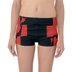 Sign Health Red Black Boyleg Bikini Bottoms by Mariart