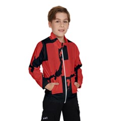 Sign Health Red Black Wind Breaker (kids) by Mariart