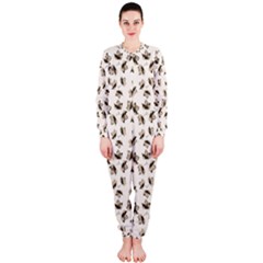 Autumn Leaves Motif Pattern Onepiece Jumpsuit (ladies)  by dflcprintsclothing