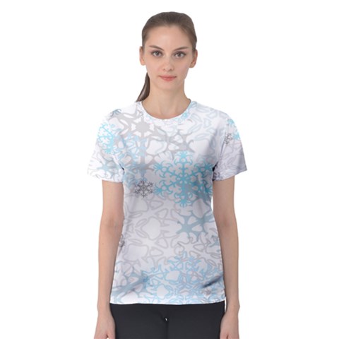 Sign Flower Floral Transparent Women s Sport Mesh Tee by Mariart