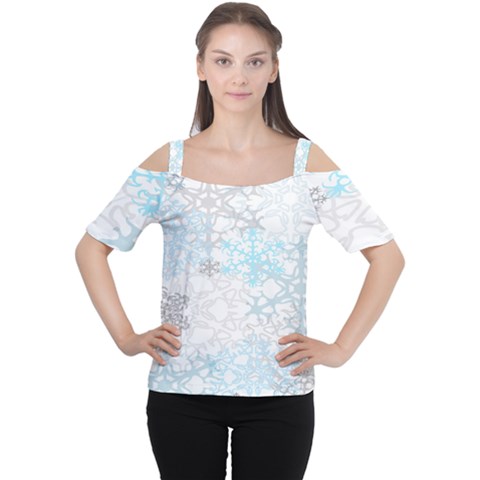 Sign Flower Floral Transparent Women s Cutout Shoulder Tee by Mariart