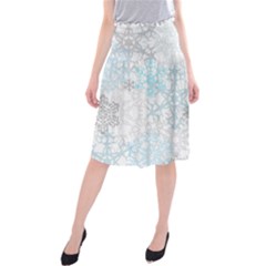 Sign Flower Floral Transparent Midi Beach Skirt by Mariart