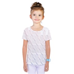 Seamless Horizontal Modern Stylish Repeating Geometric Shapes Rose Quartz Kids  One Piece Tee