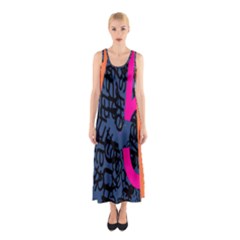 Recursive Reality Number Sleeveless Maxi Dress by Mariart